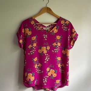 • FLORAL PRINT BLOUSE •